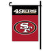 san francisco 49ers outdoor flag for sale - officially licensed - flagman of america