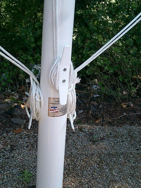 Fiberglass Flagpole with Yardarm - Yardarm for Sale - Flagpoles for Sale Connecticut