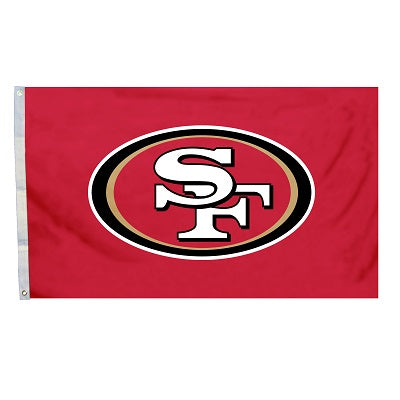 san francisco 49ers outdoor flag for sale - officially licensed - flagman of america
