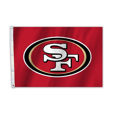 san francisco 49ers outdoor flag for sale - officially licensed - flagman of america