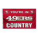 san francisco 49ers outdoor flag for sale - officially licensed - flagman of america