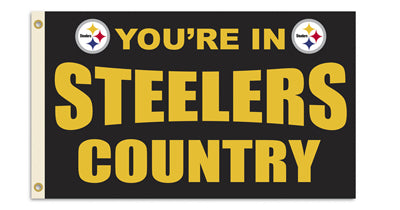pittsburgh steelers outdoor flag for sale - officially licensed - flagman of america