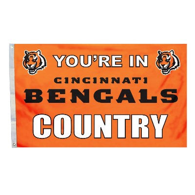 cincinnati bengals outdoor flag for sale - officially licensed - flagman of america