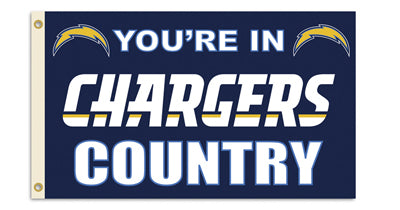 san diego chargers outdoor flag for sale - officially licensed - flagman of america