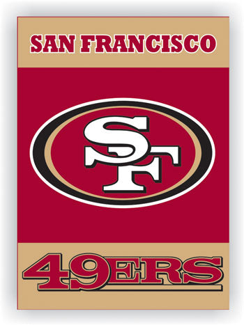 san francisco 49ers outdoor flag for sale - officially licensed - flagman of america