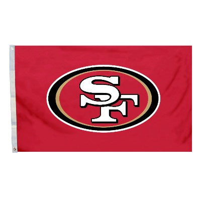 san francisco 49ers outdoor flag for sale - officially licensed - flagman of america