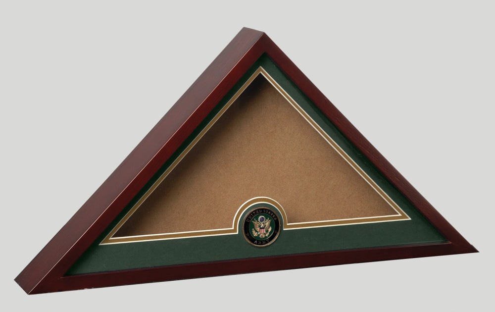 Military Emblem Flag Display Case