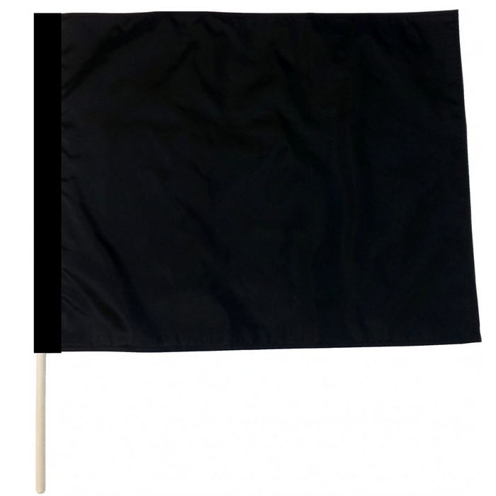 Solid Black Racing Flag