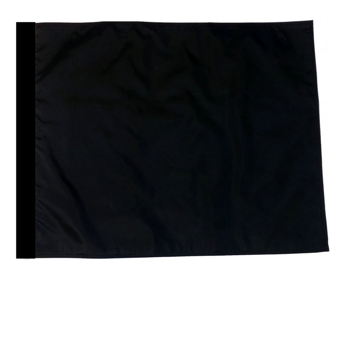 Solid Black Racing Flag