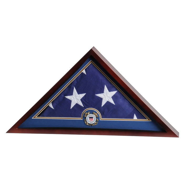 Military Emblem Flag Display Case