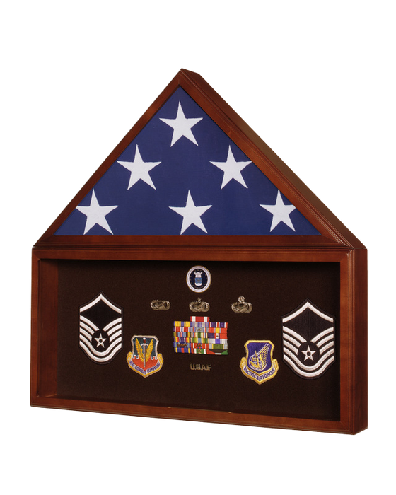 Hand Made Flag & Medal Display Case
