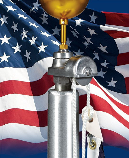 Commercial Grade Aluminum Flagpole - External Halyard- Lifetime Warranty - Made in USA