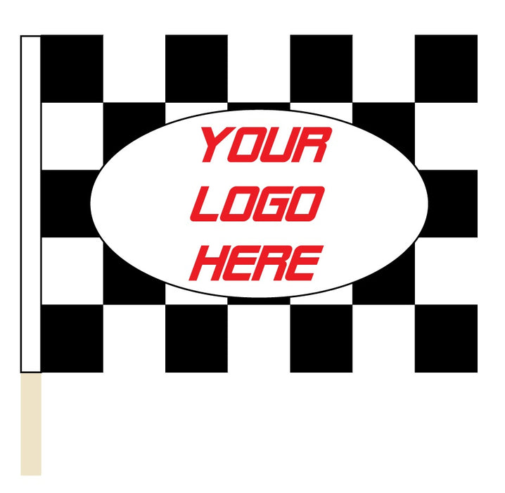 Custom Printed Checkered Race Flag - Single Reverse