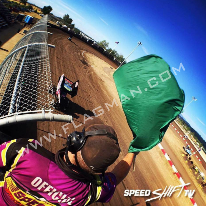 Solid Green Racing Flag