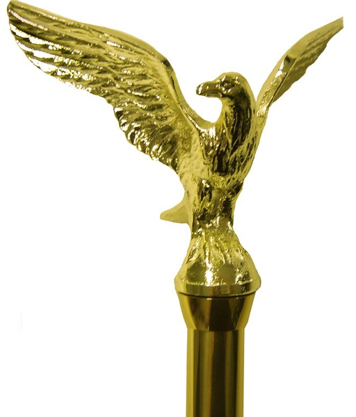 Aluminum Gold Eagle Flagpole Ornament Indoor Flagpole Toppers