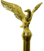Aluminum Gold Eagle Flagpole Ornament Indoor Flagpole Toppers
