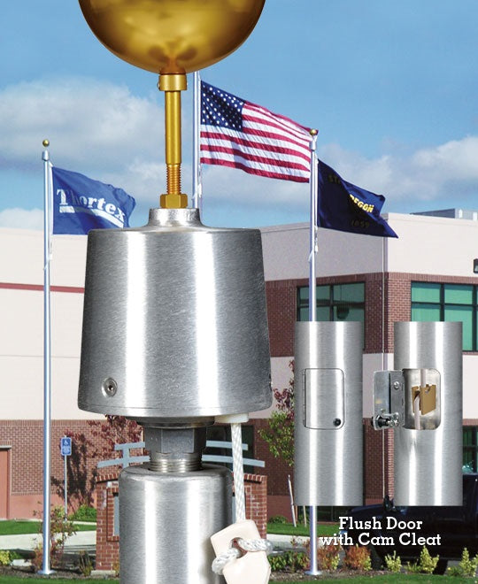 Commerical Grade Aluminum Flagpole - Internal Cam Cleat - Lifetime Warranty - Made in USA