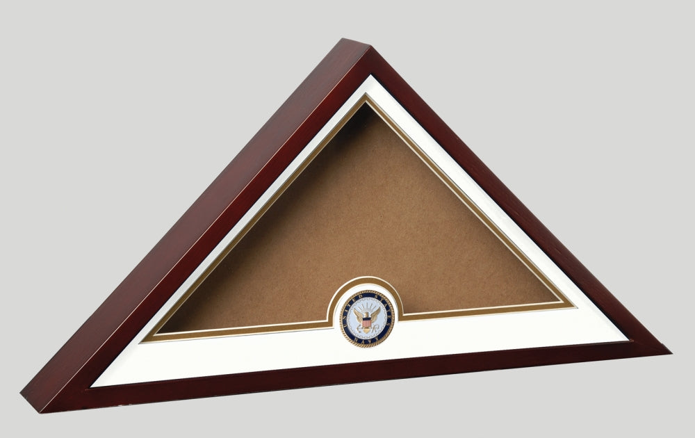 Military Emblem Flag Display Case