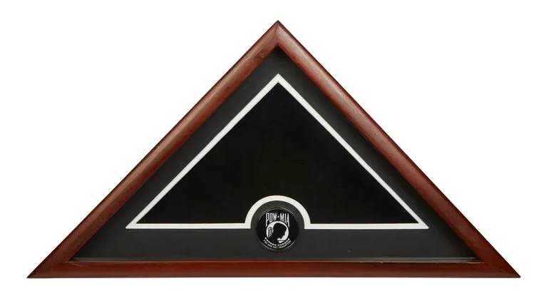 Military Emblem Flag Display Case