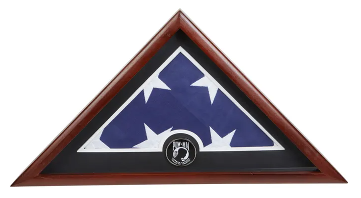 Military Emblem Flag Display Case