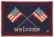 Patriotic Rug New Zealand Wool Rug Designed in Vermont Flagman of America