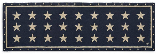 Patriotic Rug New Zealand Wool Rug Designed in Vermont Flagman of America