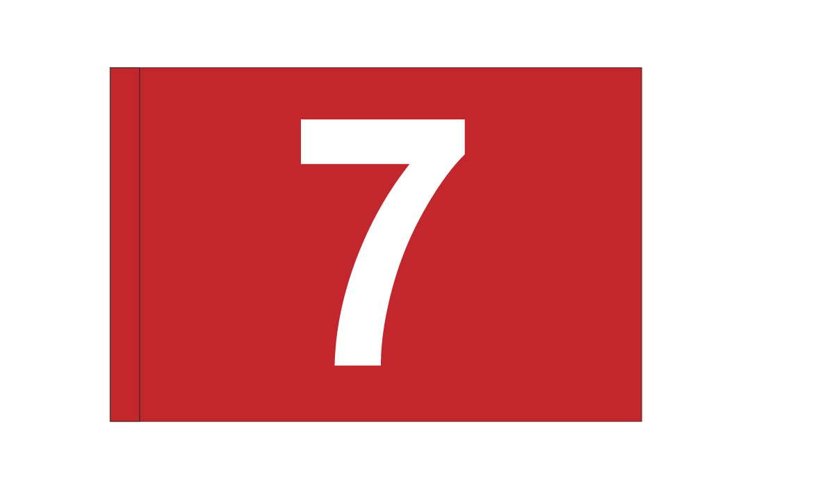 individual golf flag with numbers for sale - red golf flags for sale