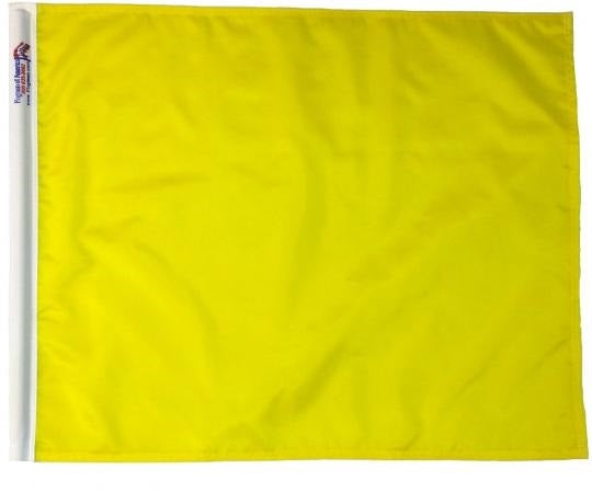 Solid Yellow Racing Flag