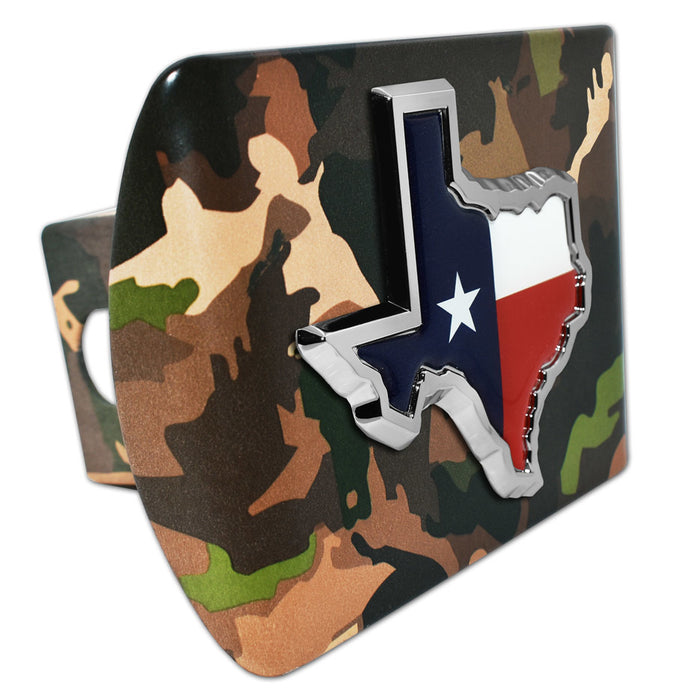 Texas Shape Flag Hitch Cover