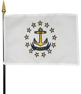 Miniature Rhode Island Flag