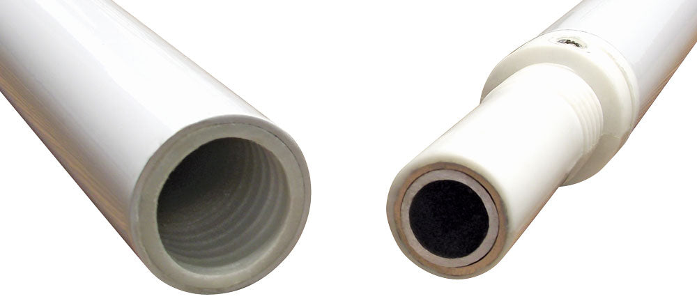 9' Aluminum Rotating Flagpole - White