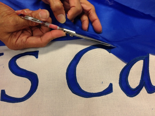 Custom Hand Applique Flags - Single Reverse