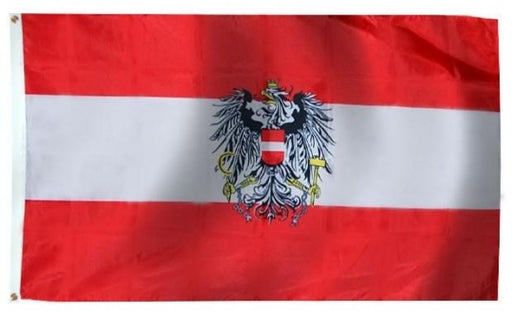 Austria Indoor Flag with Eagle for sale