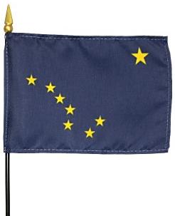 Miniature Alaska Flag