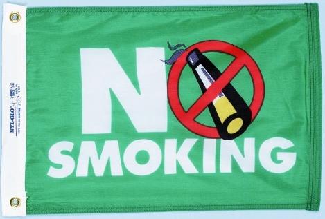 No Smoking, Novelty Flag for sale