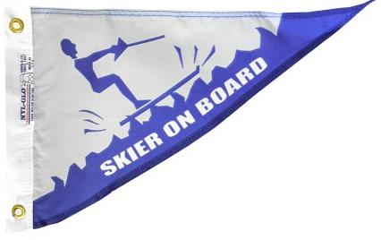 Skier on Board Pennant for sale