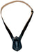 parade flagpole leather carrying belt - black - flagman of america