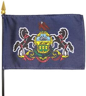 Miniature Pennsylvania Flag