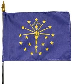 Miniature Indiana Flag