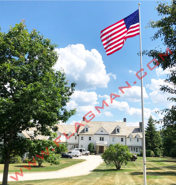 AFP Fiberglass Flagpole - External Rope *20 Year Warranty*