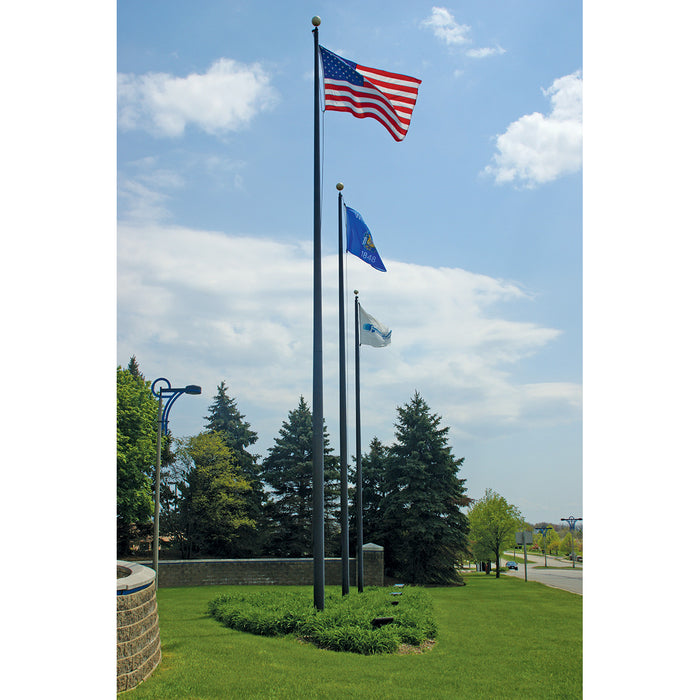 Commercial Grade Aluminum Flagpole - External Halyard- Lifetime Warranty - Made in USA