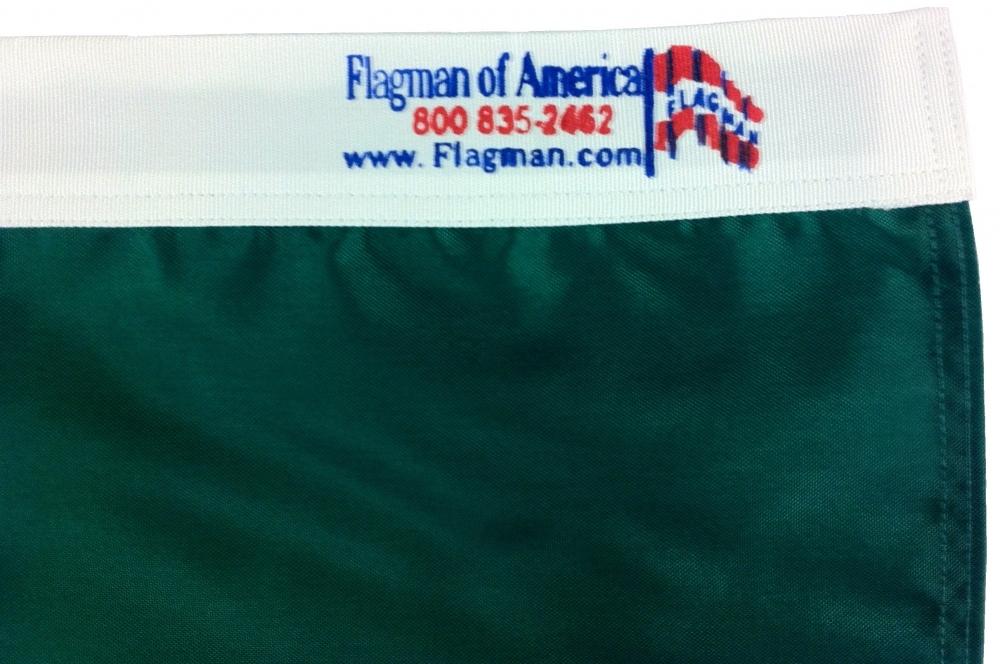 Solid Green Racing Flag