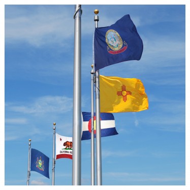 Outdoor 50 State Flag Set