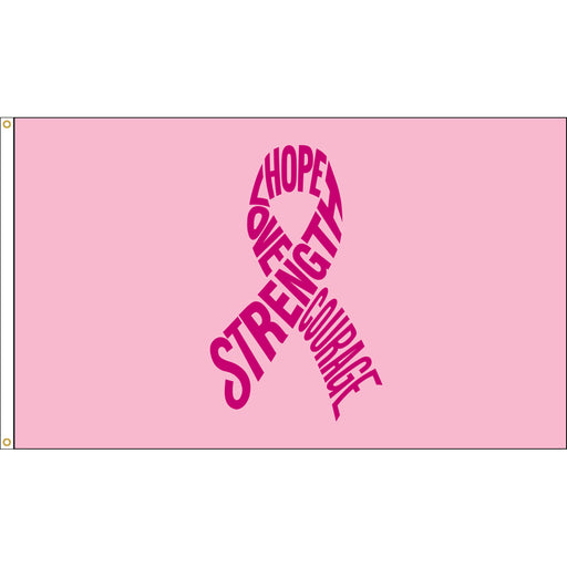 Breast Cancer Awareness Flags for Sale - Pink Ribbon Flags for Sale