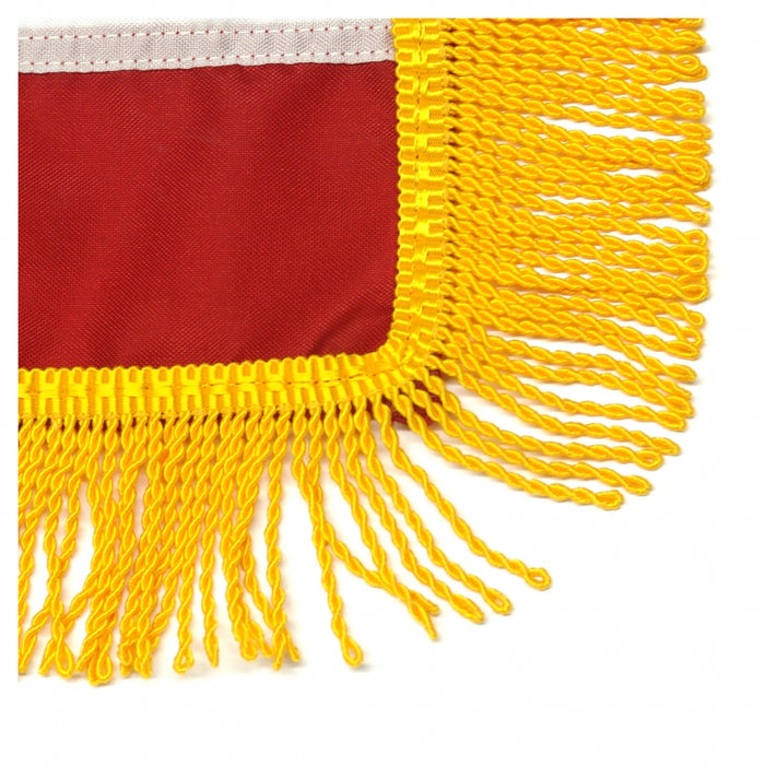 Art-Glo Premium American Flag with Gold Fringe