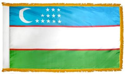 Uzbekistan Indoor Flag for sale